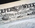 Harper's print with the same on a postage stamp... - Image 1