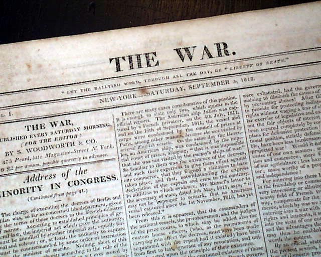 Constitution versus the Guerriere, in a military newspaper ...