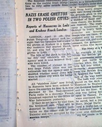 1943 liquidation of Polish ghettos (Jews)...