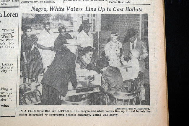 1958 Little Rock, Arkansas school referedum...