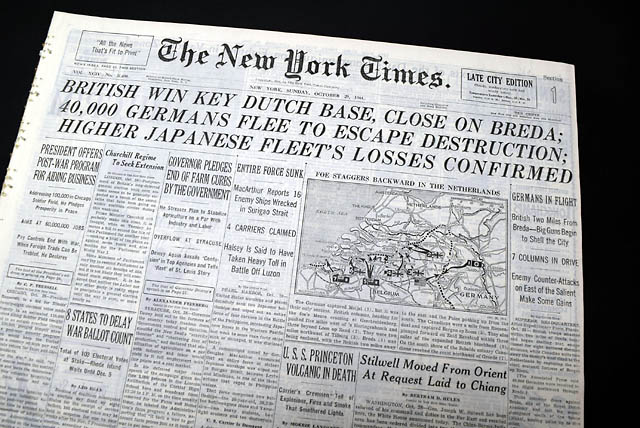 1944 Battle of Leyte Gulf victory...