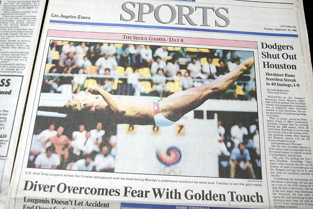 1988 Greg Louganis springboard comeback...