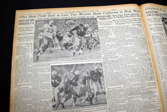 Ohio State wins Rose Bowl in 1950...  