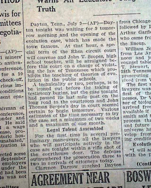 Scopes monkey trial...