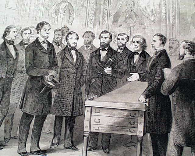 Much on Lincoln's journey to his inauguration... Jefferson Davis inaugurated...
