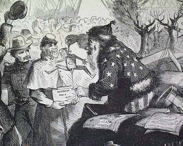 Thomas Nast's first Santa Claus for Harper's Weekly...