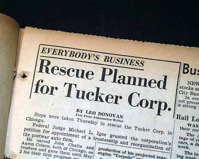 Preston Tucker loses control of company.. 