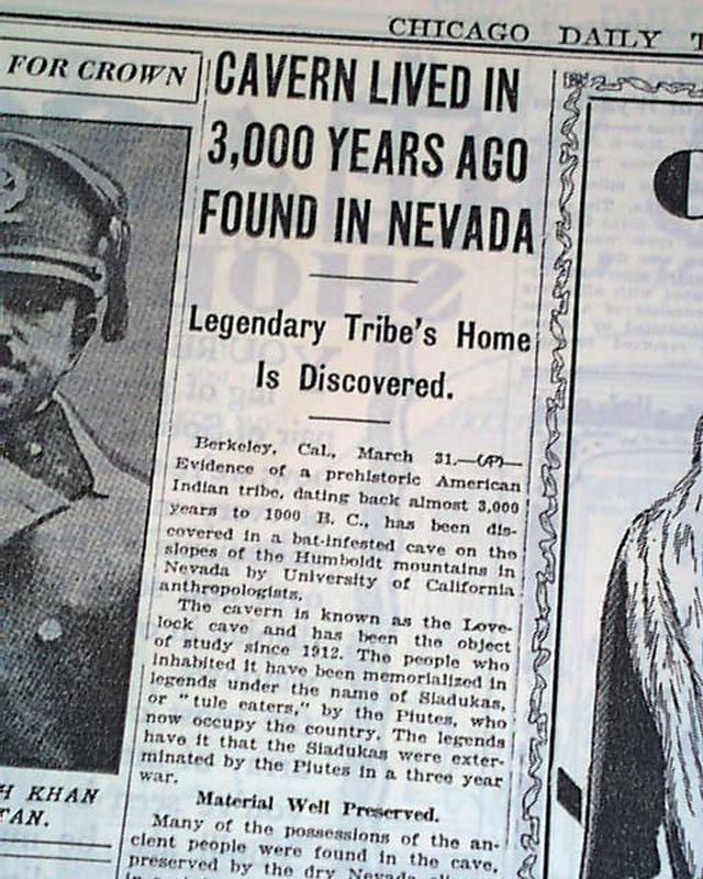 1929 Lovelock Cave... Nevada...