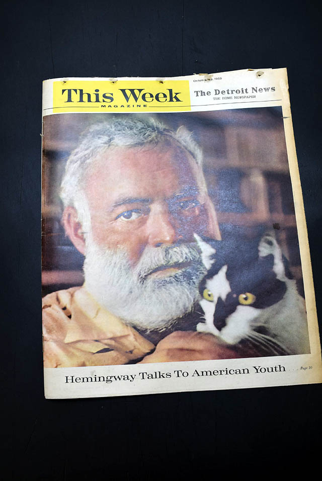 1959 Ernest Hemingway....