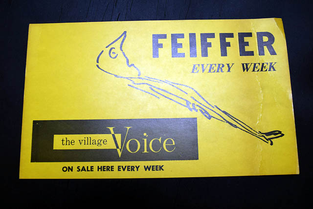 1965 Village Voice placard... Jules Feiffer...