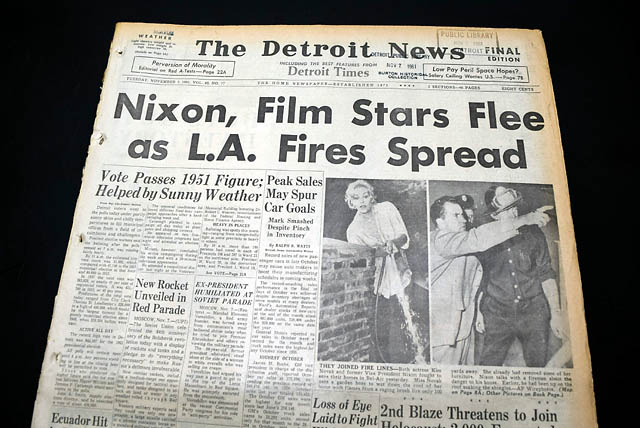 1961 Bel Air fire... Los Angeles...