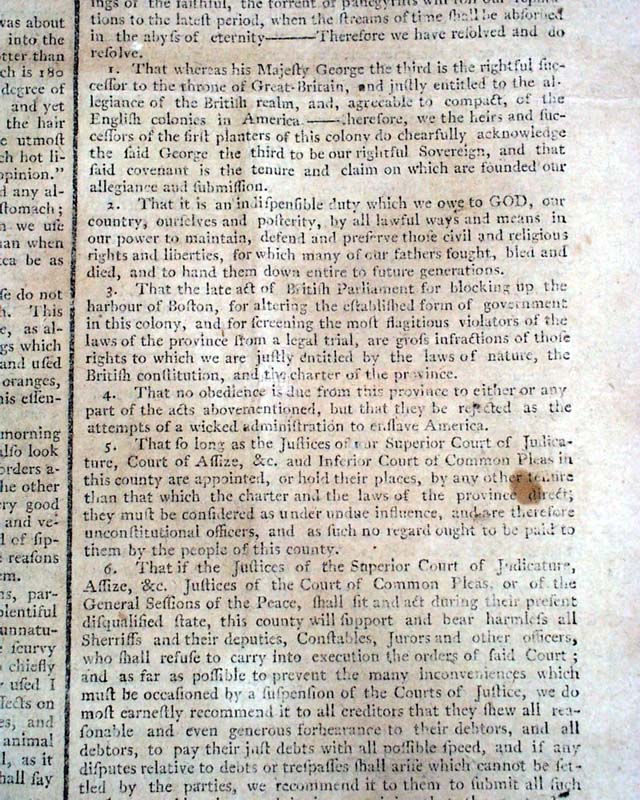 The Suffolk Resolves in a rare Virginia newspaper...