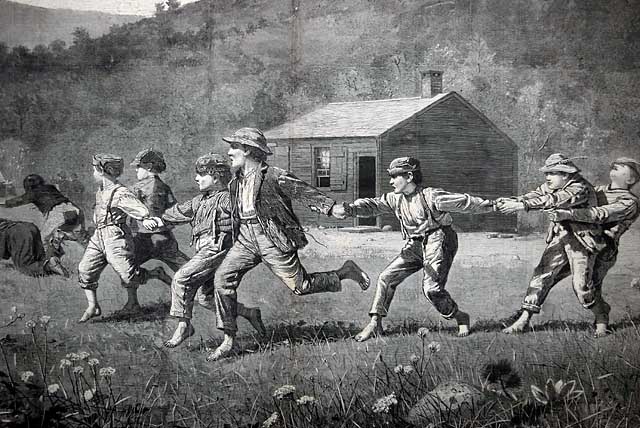Winslow Homer's famous "Snap The Whip"... At a bargain...