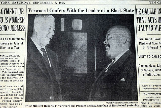 Girard College open to blacks... Hendrik Verwoerd and Leabua Jonathan historic meeting in Pretoria...
