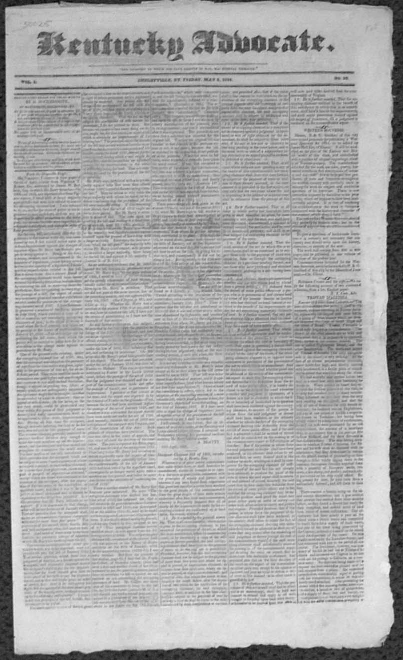 Early & from Kentucky...